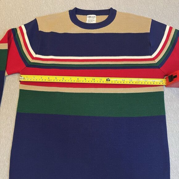 VINTAGE OHRBACH'S Men's Large Striped Sweater - Picture 7 of 10